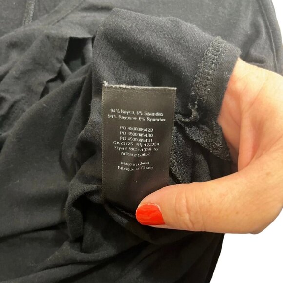 Aritzia tank top women's XS black v neck soft Babaton - Picture 5 of 7